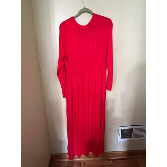 NEW Lilbetter Women's Red Long Sleeve Maxi Dress XL - Picture 2 of 10